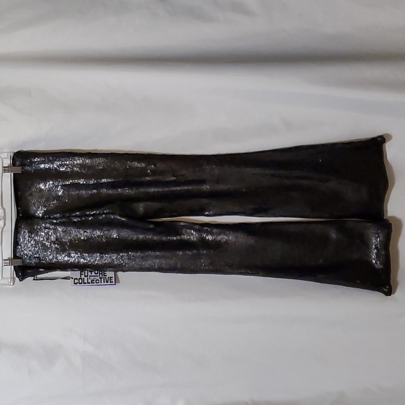 Future Collective with Kahlana Barfield Brown High-Rise Sequin Flare Pan… - Picture 13 of 16